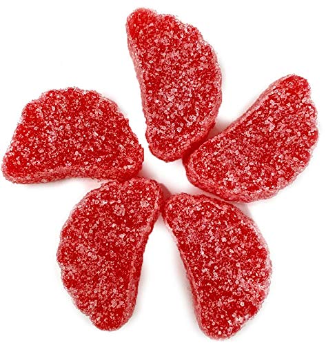 SweetGourmet Cherry Fruit Slices - Bulk Jelly Candy 1 Pound | Soft & Chewy Cherry Flavored Candy for Baking, Snacking & Party Favors