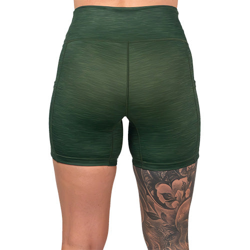 Men's Casual Heather Green Shorts - Comfortable & Stylish Summer Wear for Outdoor Activities, Gym, and Beach