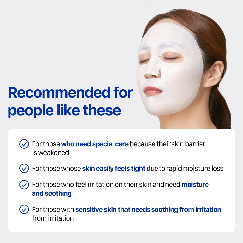 Real Barrier Extreme Cream Mask - Skin Repair for Dry & Sensitive Skin | Korean Skincare | 10 Sheets for Daily Hydration