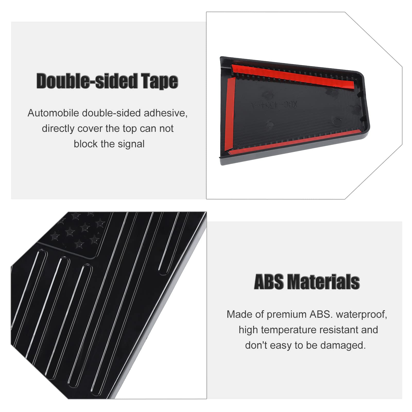 USA Flag Jeep Wrangler JK Door Hinge Cover Trim (2007-2017) - 8pcs Exterior Accessories for Patriotic Style & Off-Road Protection - Perfect for Jeep Enthusiasts & 4x4 Adventures