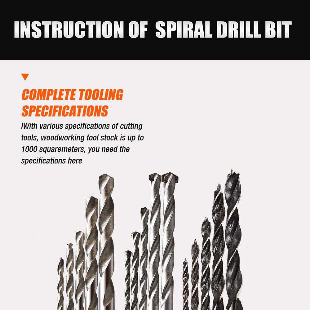 15-Piece HSS Drill Bit Set for Wood, Metal & Concrete - Titanium Coated Metric Drill Bits - Perfect for DIY Projects, Home Repairs & Professional Construction Work
