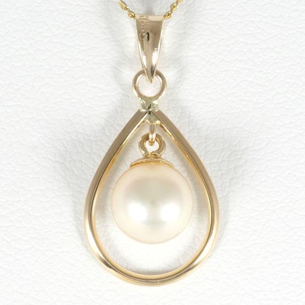 14K Yellow Gold Pearl Necklace for Women - Elegant Cultured Pearl Jewelry Gift for Wedding, Anniversary & Special Occasions