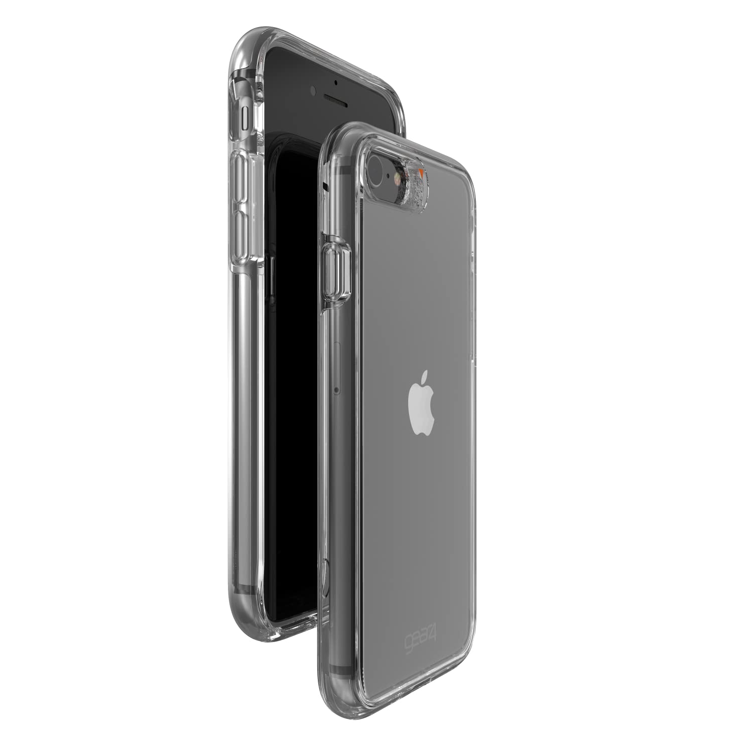 ZAGG Gear4 Crystal Palace Case for Apple iPhone SE (3rd/2nd/1st Gen), iPhone 8/7/6s/6 - Wireless Charging Compatible, MagSafe Support, Shockproof Clear Protective Cover - Perfect for Everyday Use, Travel & Outdoor Activities