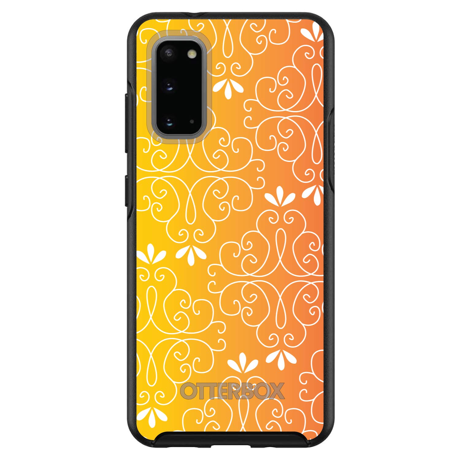 Premium DistinctInk Case for Samsung Galaxy S20 Ultra & S20 Ultra 5G (6.9 Inch Screen) - Shockproof Protective Cover with Stylish Yellow Orange Red Gradient Design - Perfect Replacement for OtterBox Symmetry - Ideal for Everyday Use, Work & Outdoor Activities