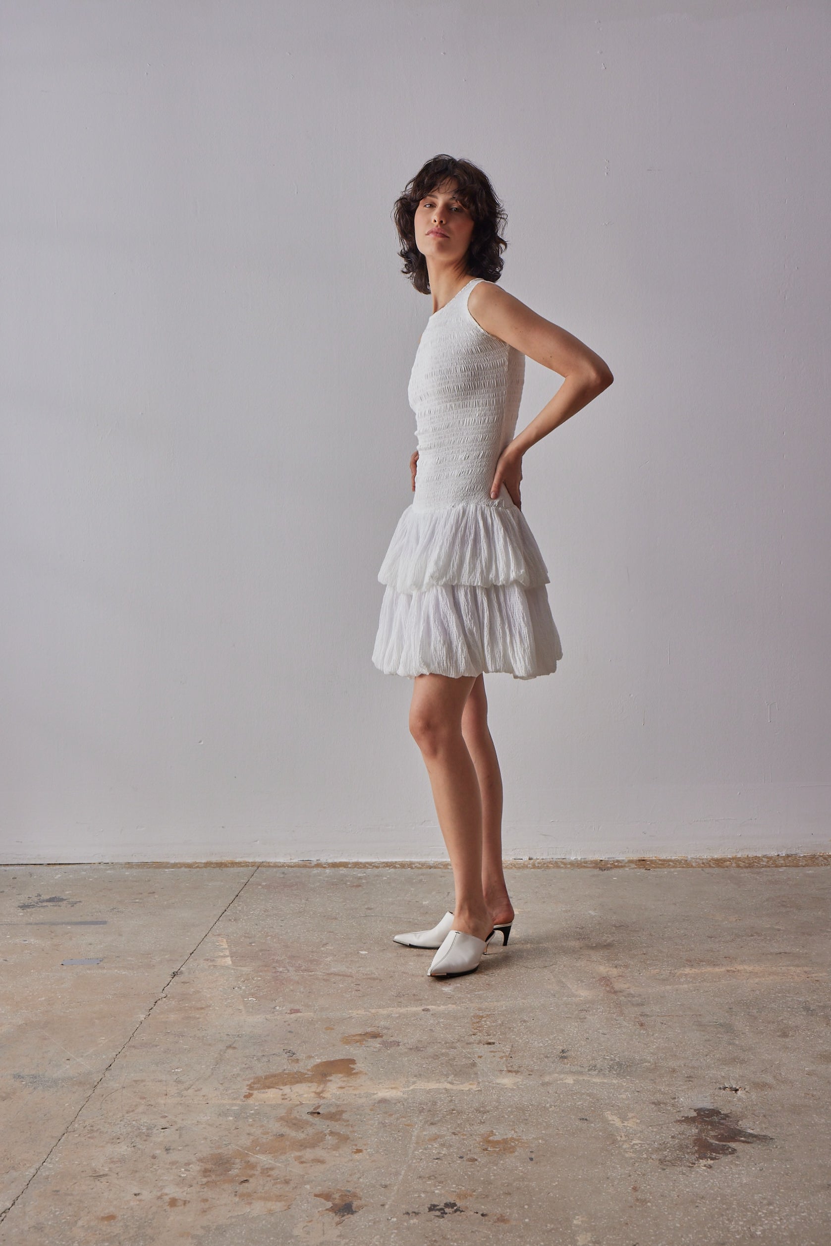 Emilia White Dress for Women - Elegant Summer Casual Wear for Parties, Weddings & Date Nights
