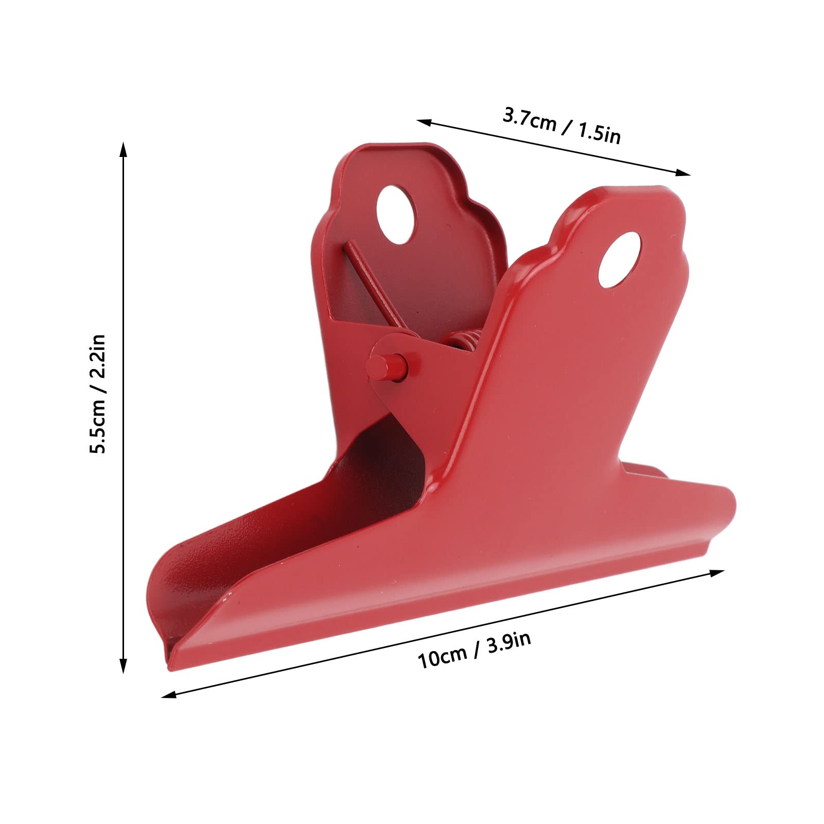 Metal Jumbo Binder Clips for Office & School Supplies - Heavy Duty Paper Clamps, File Holders for Documents, Photos & Pictures - Perfect for Home, Office & Classroom Organization (Red)