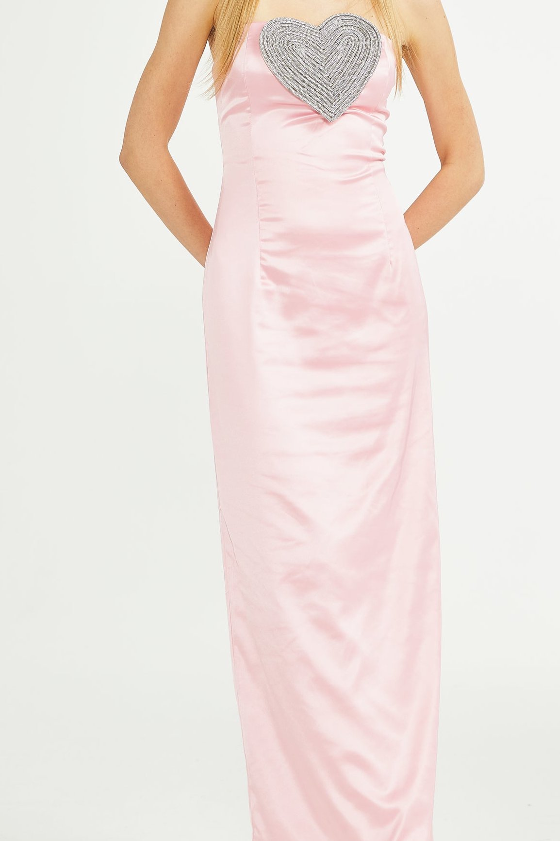 Elegant Clothilde Crystal Embellished Midi Dress for Women - Perfect for Weddings, Parties & Special Occasions