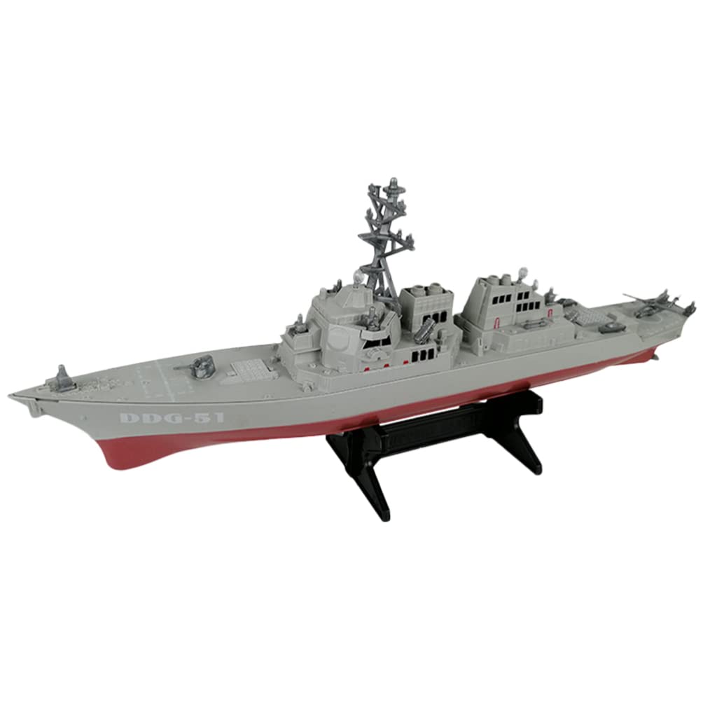 Zerodeko Navy Ship Missile Model Toy - 1PC Plastic Warship Destroyer for Boys | Military Playtime & Collectible Display