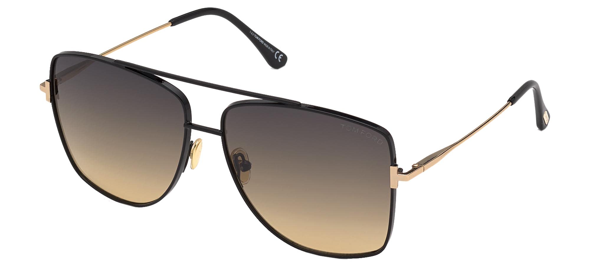 Tom Ford Reggie Sunglasses FT0838-S 01B - Polarized UV Protection Lenses for Men & Women | Fashionable Luxury Shades for Beach, Driving & Outdoor Activities
