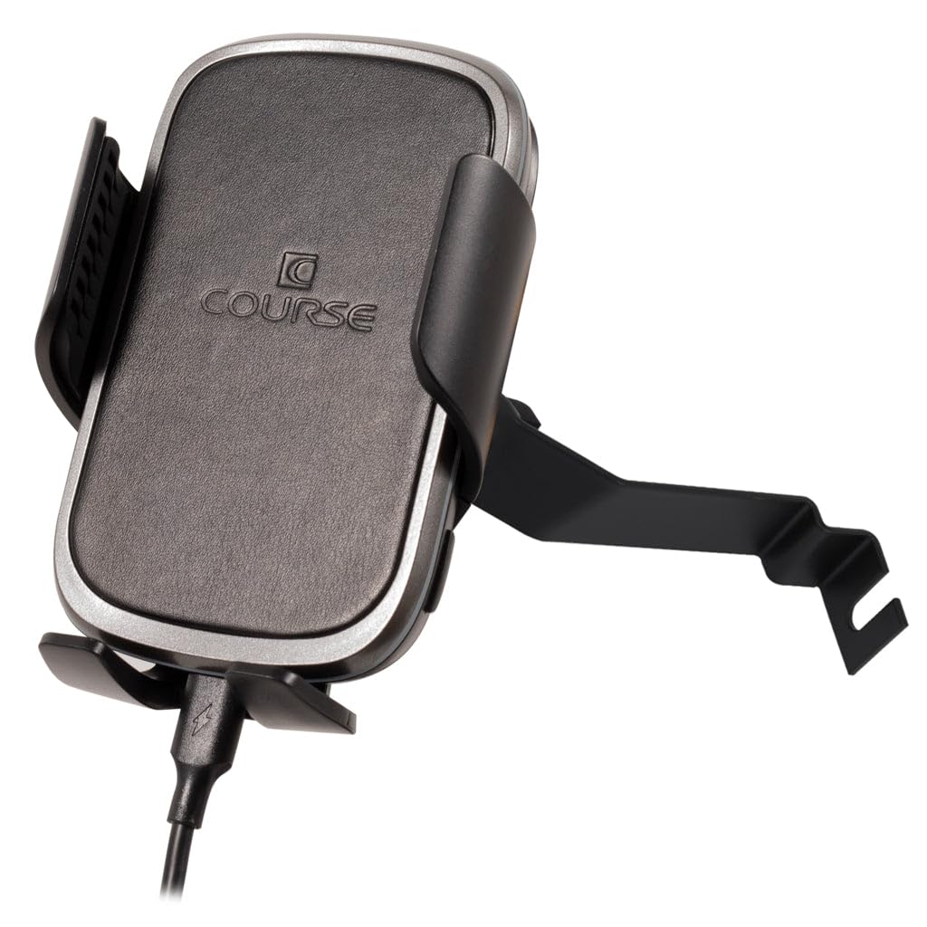 Course Motorsports DirectFit Automatic Gripping Wireless Charger Car Phone Mount Holder for Honda CR-V 2017-2022 - Fast Charging Phone Stand with Auto-Clamp Technology (Black) | Perfect for Road Trips, Commuting & Hands-Free Navigation