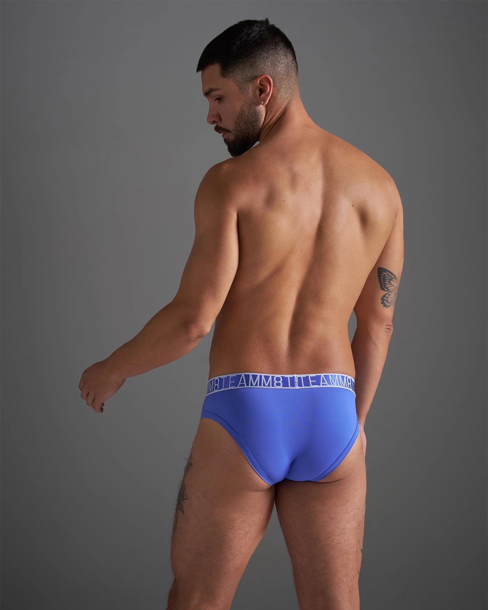 Teamm8 Shade Brief Ocean Blue - Comfortable Swim Trunks for Men - Perfect for Beach, Pool, and Summer Vacations