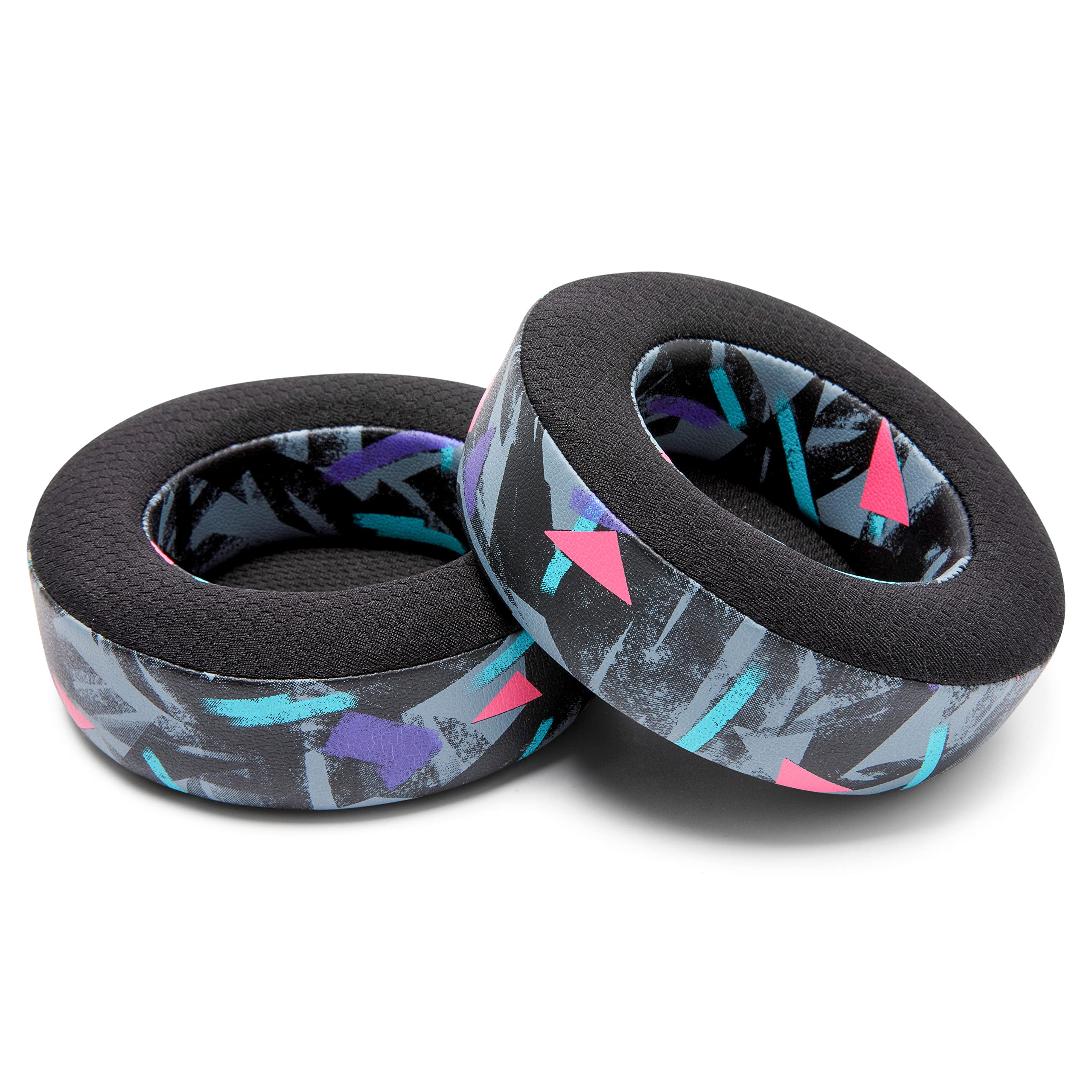WC Freeze Virtuoso - Premium Hybrid Cooling Gel Earpads for Corsair Virtuoso Gaming Headset | Enhanced Comfort, Noise Isolation & Durability | 90s Black | Perfect for Long Gaming Sessions & Hot Climates