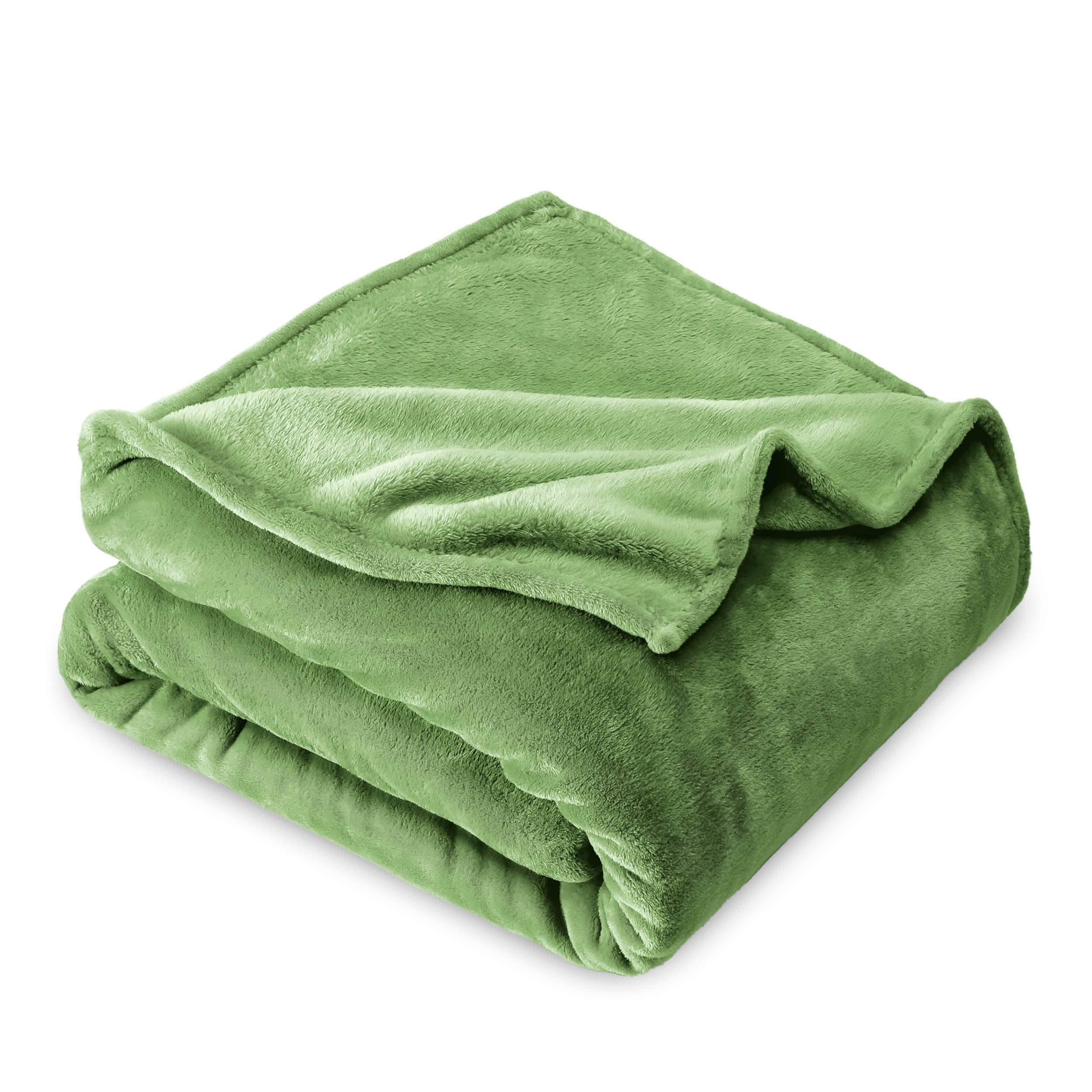 Bare Home Ultra Soft Fleece Blanket - Full/Queen Size Microplush Blanket in Meadow Color - Lightweight Warm Blanket for Bed, Sofa, Couch, Camping & Travel - Perfect for Cozy Nights, Movie Time & Outdoor Adventures (Full/Queen, Meadow)
