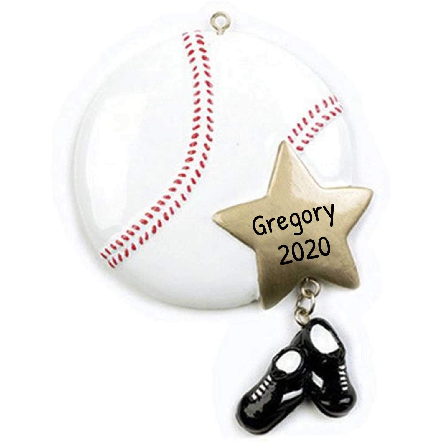 2024 Personalized Baseball Christmas Ornament - Handcrafted Baseball Ball Decor for Tree, Party & Sports Gifts | Perfect for Baseball Players, Fans & Holiday Decorations | Great for Christmas Trees, Baseball Themed Parties & Sports Memorabilia Collections