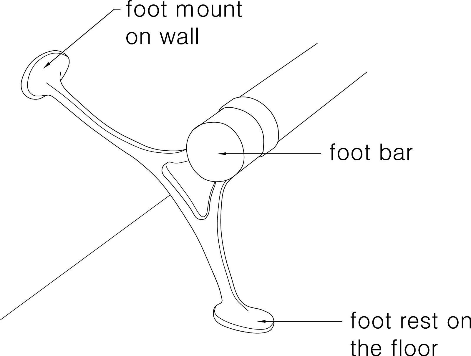 Solid Stainless Steel Bar Mount Foot Rail Kit - 10ft (60in x 2) Matt Black with Internal Connector & Brackets - Perfect for Home Bars, Pubs, and Restaurants