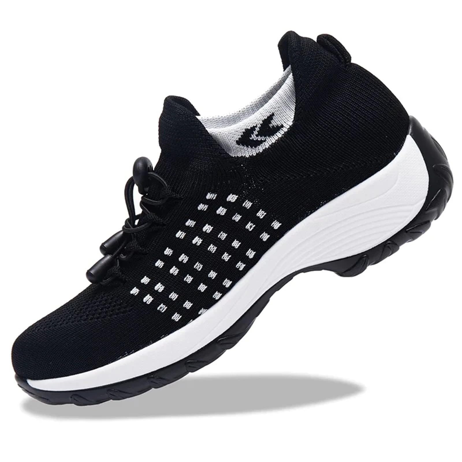 Women's Lightweight Breathable Walking Sneakers - Non-Slip Gym Running Shoes for Women - Comfortable Casual Sports Shoes for Fitness, Tennis & Everyday Wear