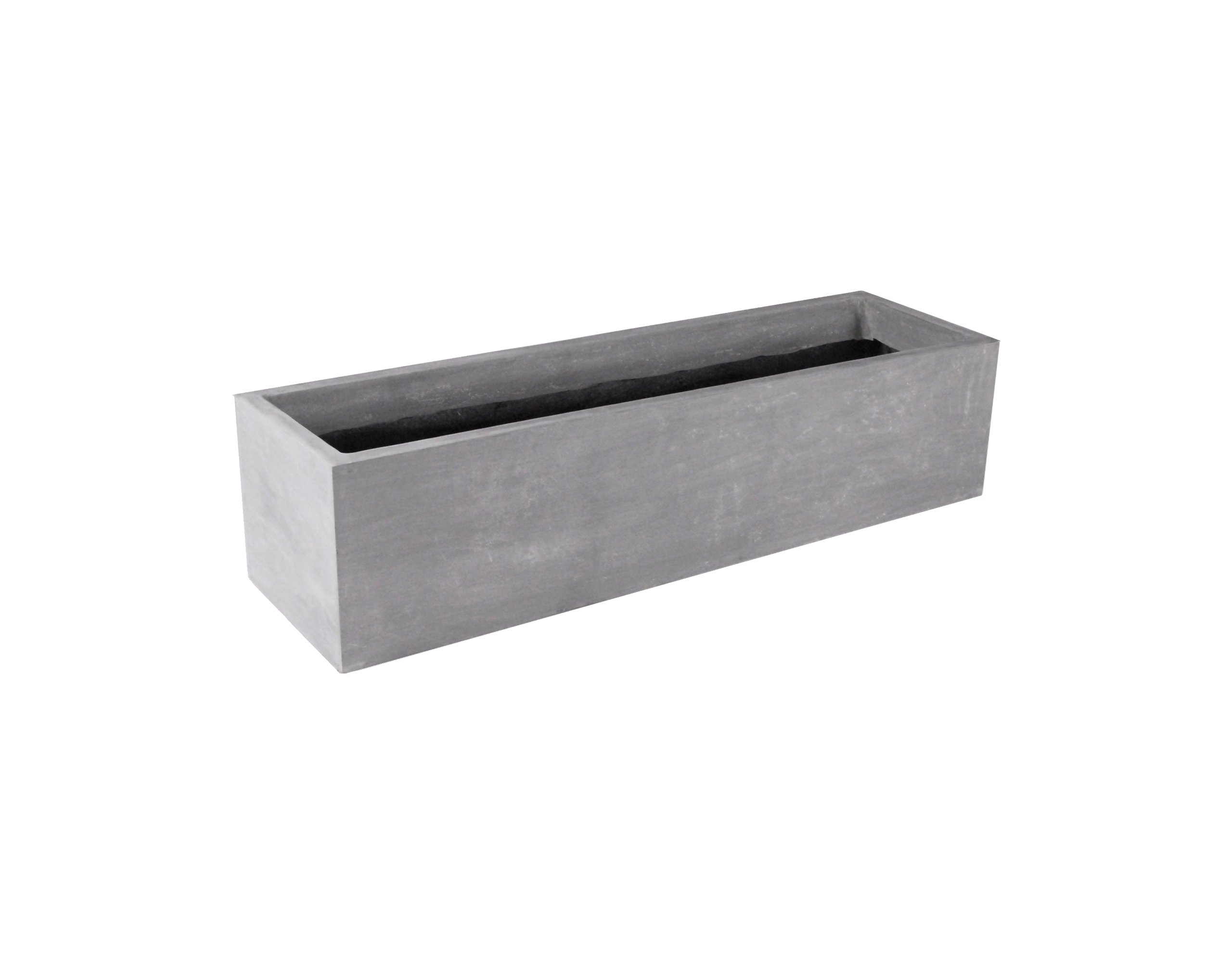 Amedeo Design 2513-89G Modular Planter - 24x18x15 Inch Modern Gray Indoor/Outdoor Flower Pot for Patio, Garden & Home Decor