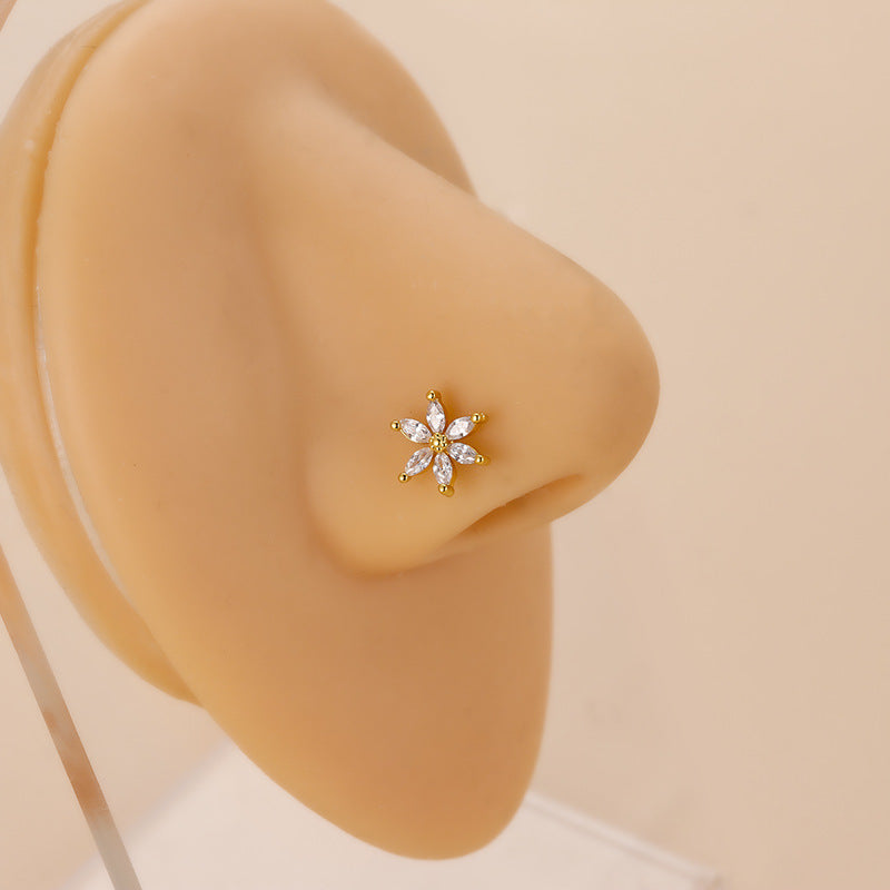 20G Surgical Steel Raincloud Nostril Piercing Ring - Hypoallergenic Body Jewelry for Sensitive Skin | Perfect for Everyday Wear, Parties & Self-Expression