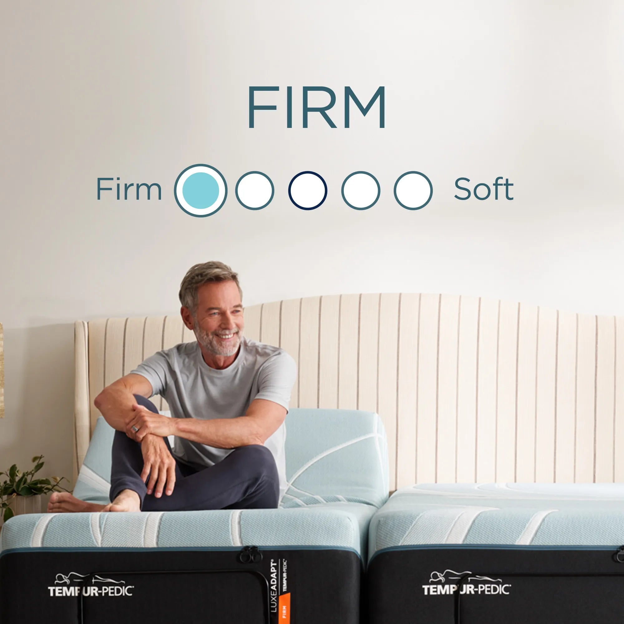 TEMPUR LuxeAdapt® Firm Mattress - Premium Memory Foam for Back Support & Pressure Relief - Ideal for Side, Back & Stomach Sleepers