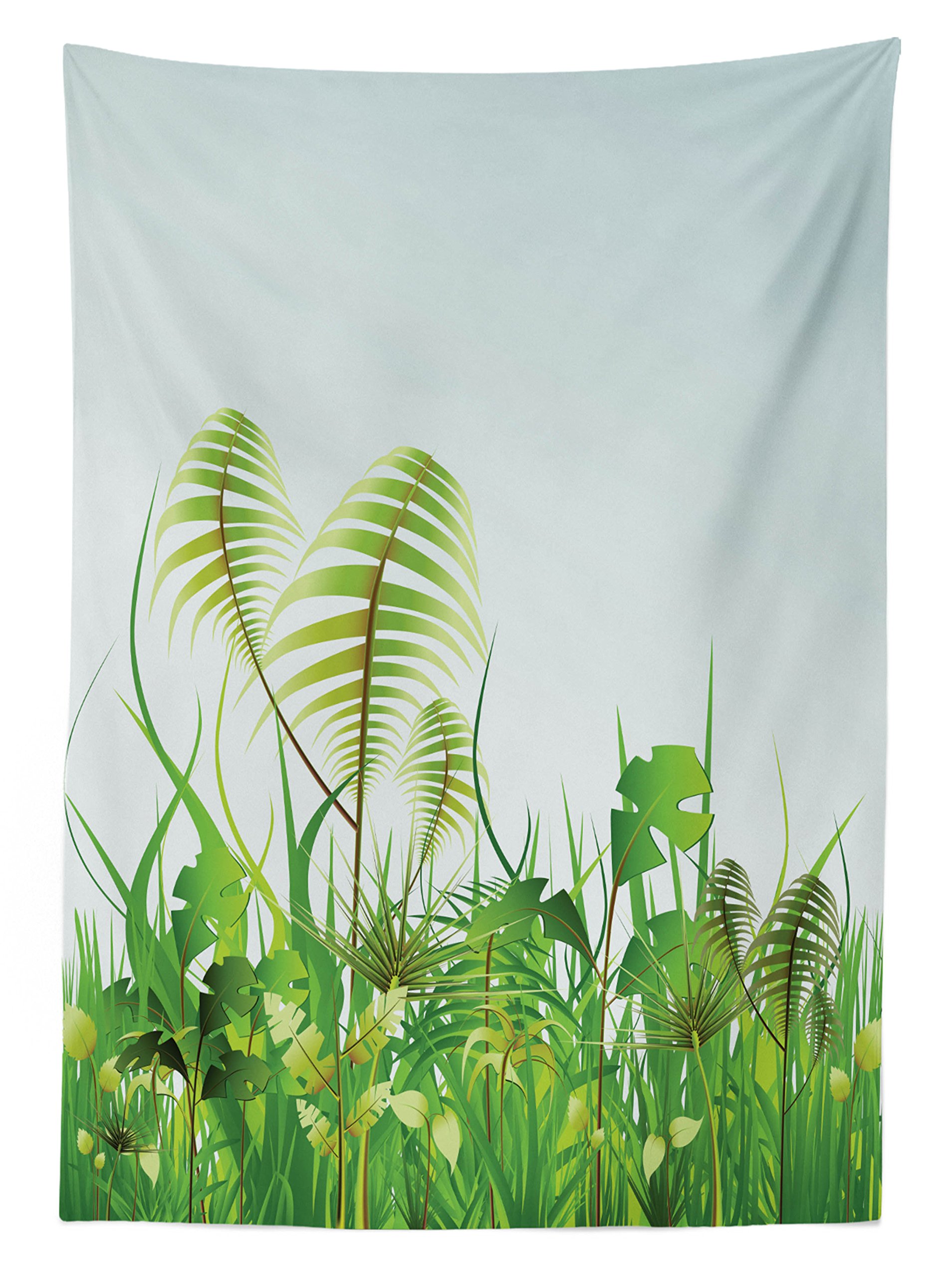 Ambesonne Waterproof Rainforest Tablecloth - 58