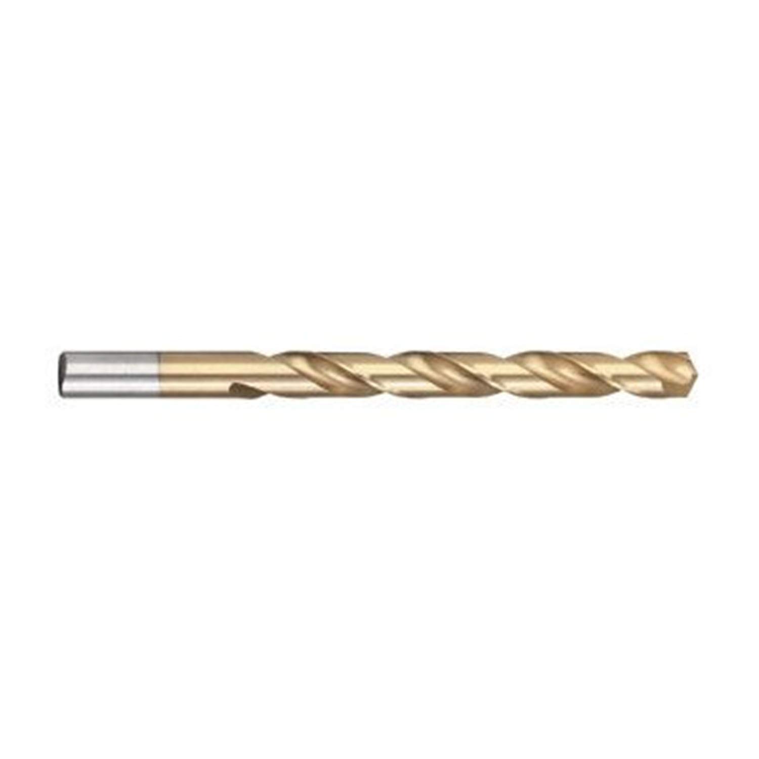 DRILL AMERICA #31 TIN-Coated High-Speed Steel Drill Bit (DWDTN31) - Perfect for Metal, Wood, and Plastic Drilling Projects