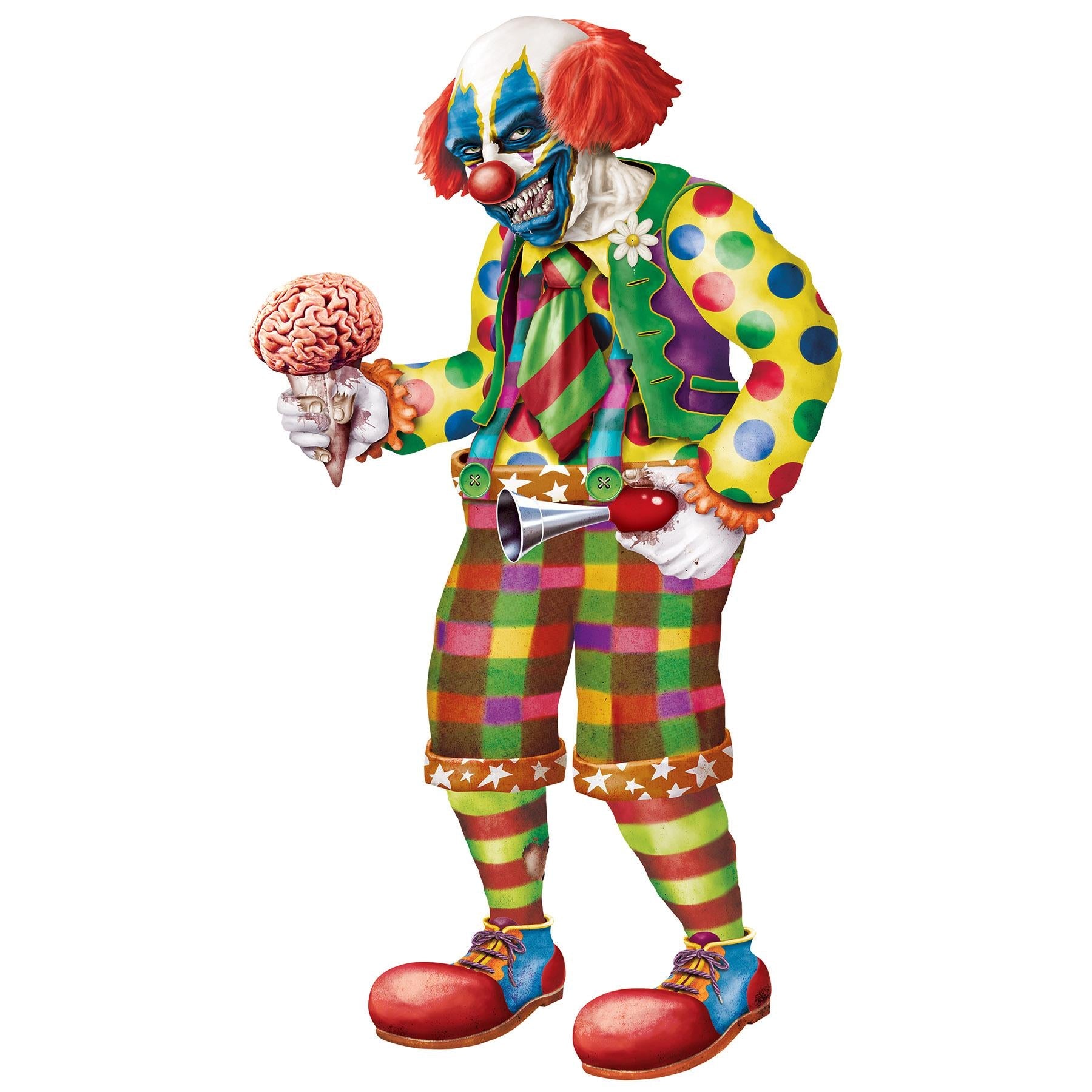 12 Pack Beistle Halloween Jointed Zombie Clown Decorations - Spooky Party Props for Haunted House, Yard, and Halloween Party Decor