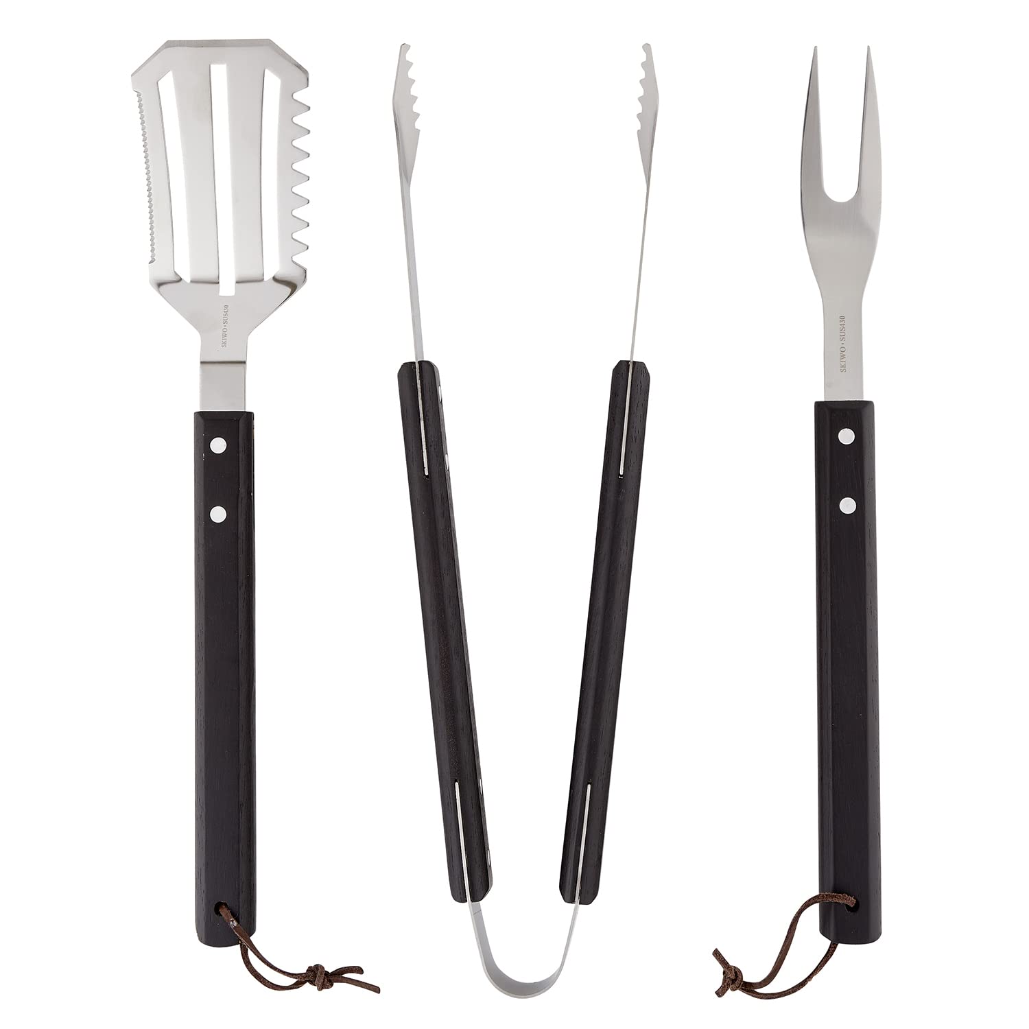 Santa Barbara Design Studio 3-Piece Kitchen Essentials Gift Set - Black & White Cardboard Book Box with BBQ Tools | Perfect for Grilling, Outdoor Cooking & Housewarming Gifts