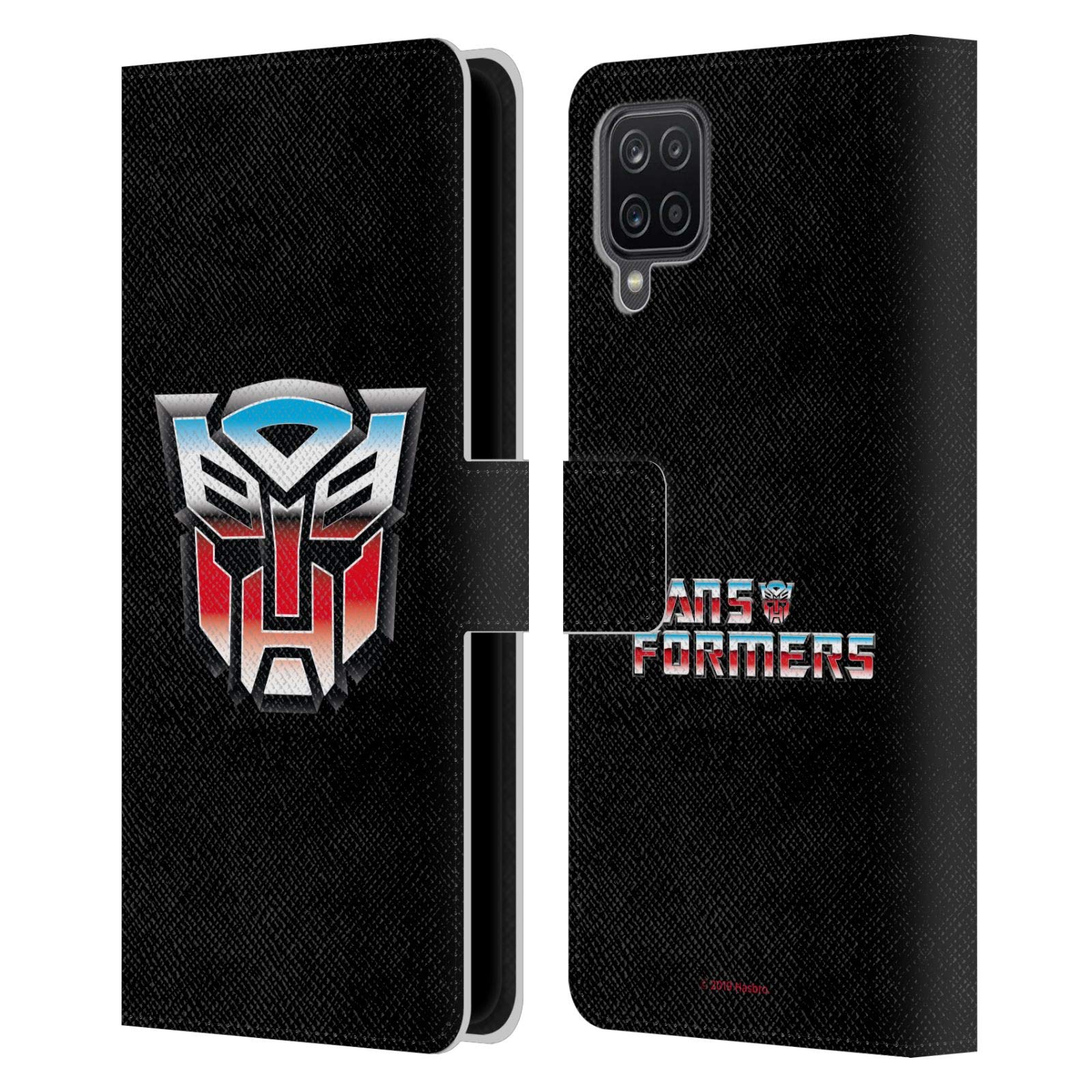 Transformers Classic Autobots Logo Leather Book Wallet Case for Samsung Galaxy A12 (2020) - Officially Licensed Protective Cover for Everyday Use, Travel & Work