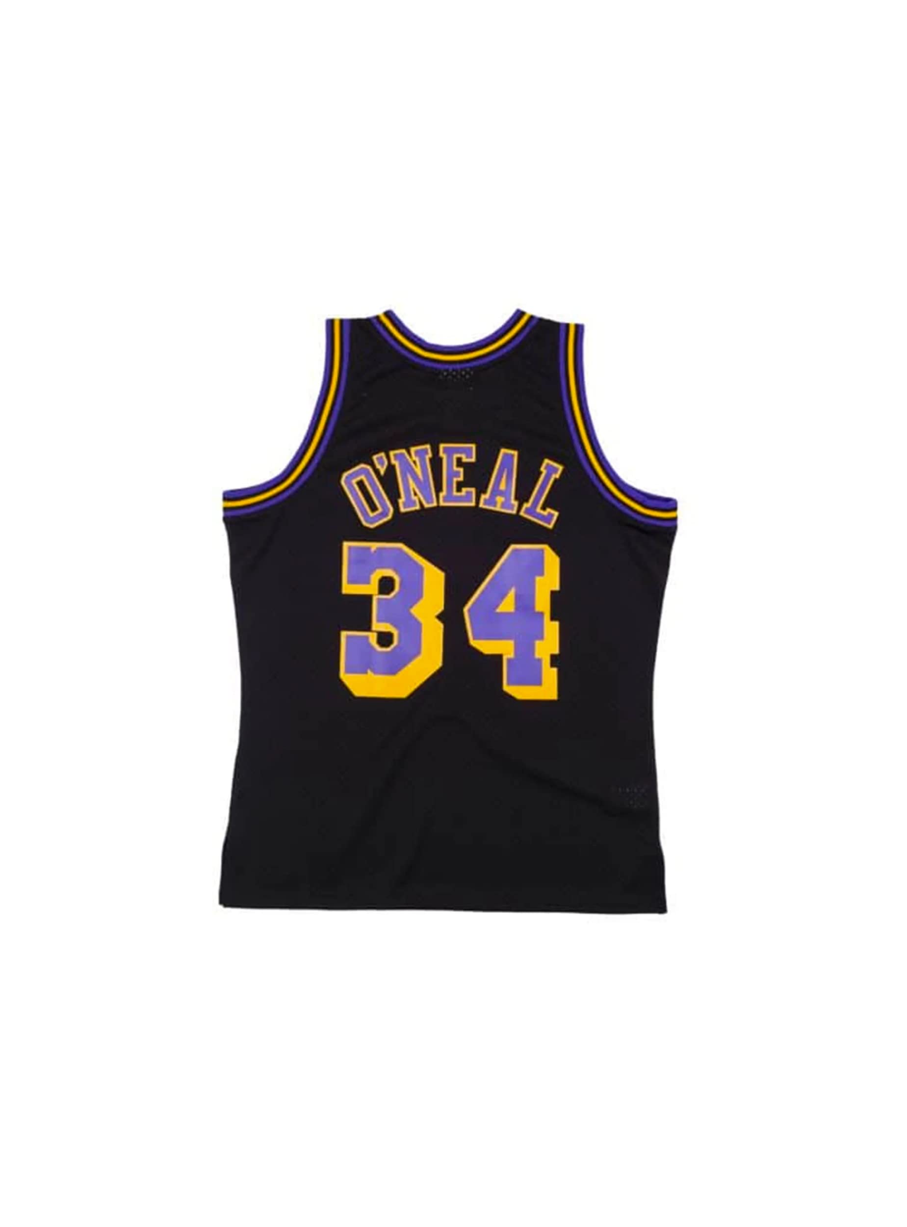 Mitchell & Ness Men's 1996 NBA Swingman Jersey - Black Crew Neck Basketball Tank Top for Sports & Casual Wear