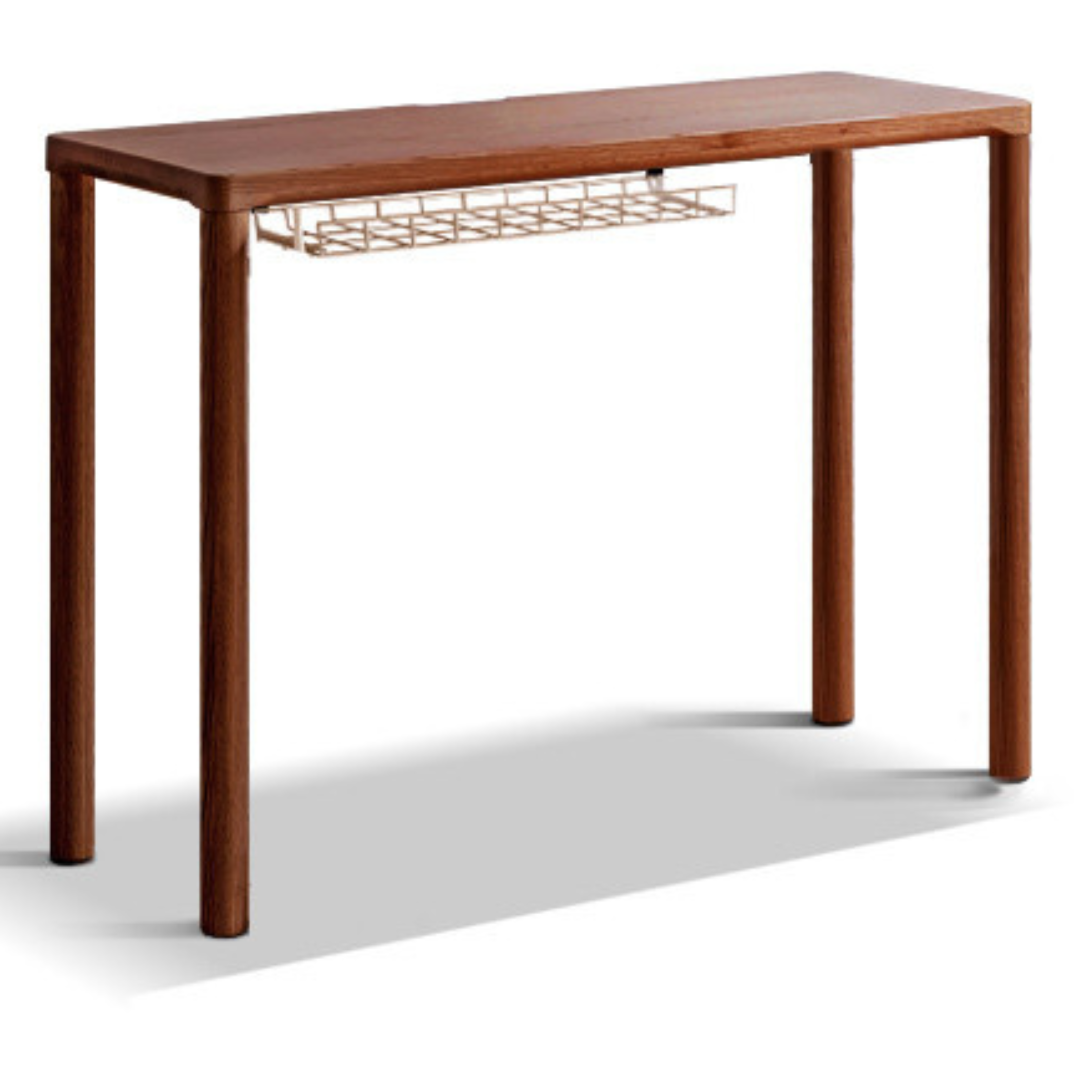 Solid Oak Wood Two-Tier Stackable Office Desk - Perfect for Home Office, Workspace & Small Business Use
