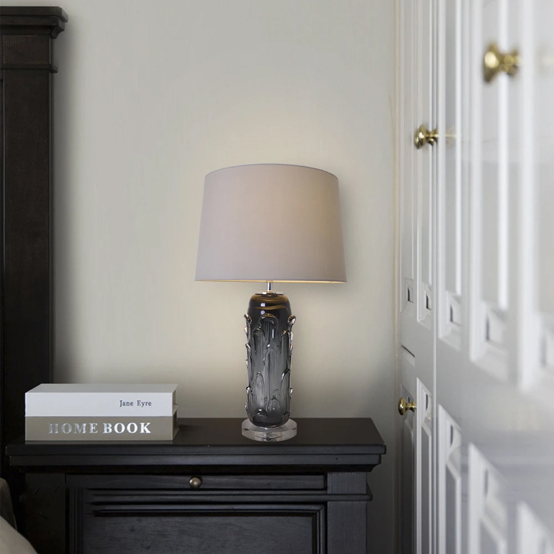 Hyacinth Sculpted Translucent Glass Accent Table Lamp - 27