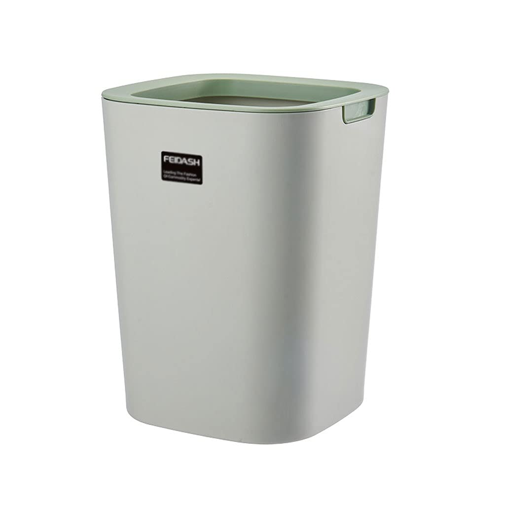 Luckxuan Nordic Square Trash Can - Uncovered Kitchen & Office Waste Bin, Simple Creative Paper Basket for Living Room Bedroom - Modern Home Decor (Color: D) | Perfect for Kitchen Counter, Bathroom, Office Desk & Dorm Room