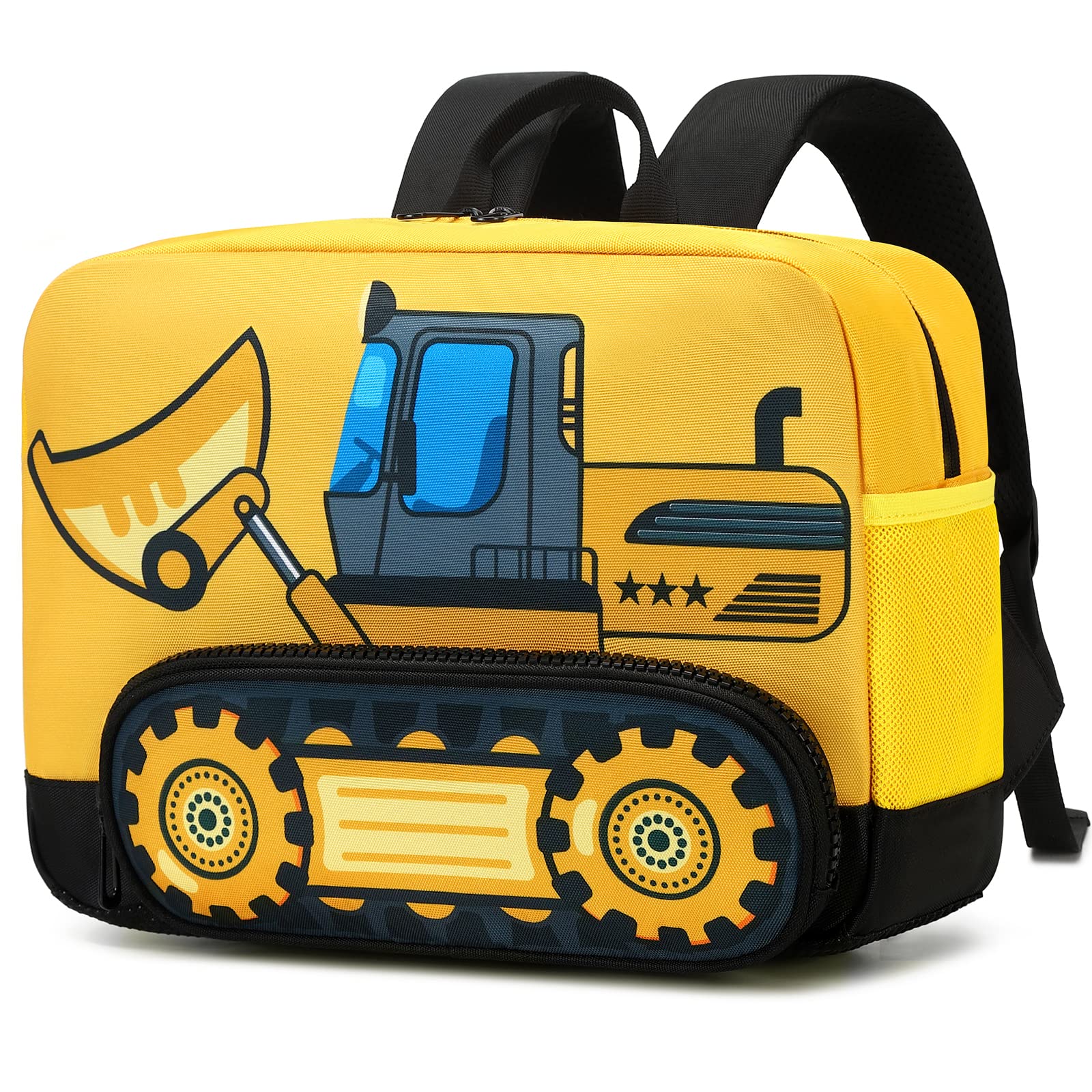 BTOOP Waterproof 3D Cute Toddler Backpack for Boys - Preschool School Bag for Nursery Daycare Kindergarten - Lightweight Kids Travel Backpack for Outdoor Activities & Daily Use - Yellow