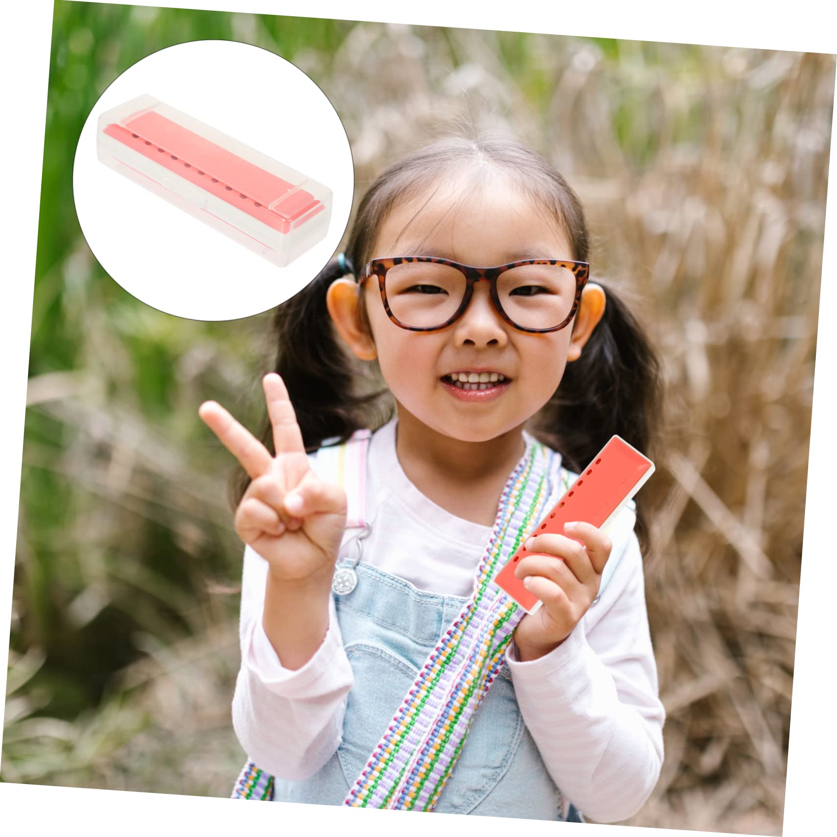 Toyvian 10-Hole Harmonica for Beginners - Tremolo Mouth Organ, Educational Musical Instrument for Kids & Students - Perfect for Music Lessons, Gifts & Puzzle Games