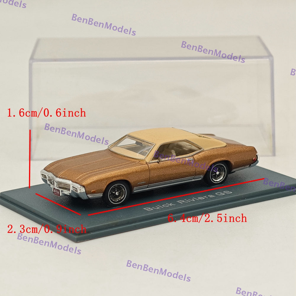 1/87 NEO SCALE MODELS Buick Riviera GS Resin Car Limited Edition Gold - Perfect for Collectors, Model Car Displays & Vintage Car Enthusiasts