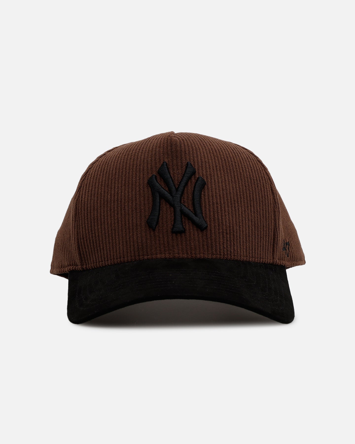 New York Yankees 47 Brand 'Barren' Corduroy Snapback Hat - Brown/Black Adjustable Baseball Cap for Men & Women - Perfect for Sports, Casual Wear & Fan Gear