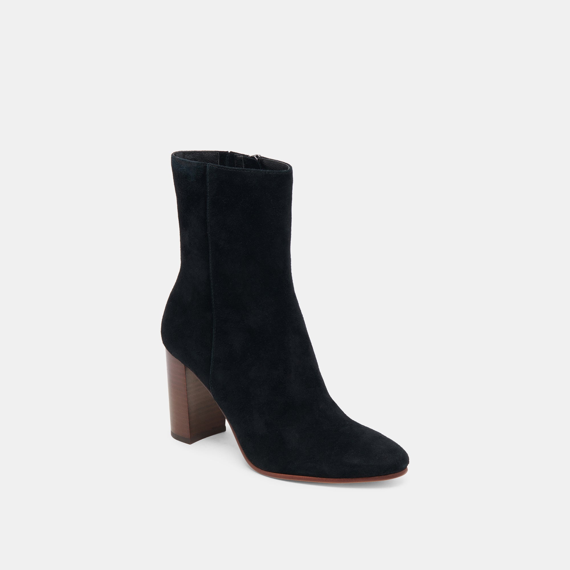 Suzy Booties Onyx Suede - Stylish & Comfortable Women's Ankle Boots for Fall & Winter Fashion, Office & Casual Wear