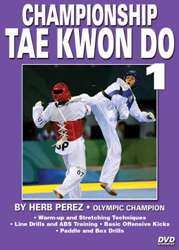 Championship Tae Kwon Do 5 DVD Set by Herb Perez - Complete Martial Arts Training for Beginners to Advanced | Home Workout & Self-Defense Mastery