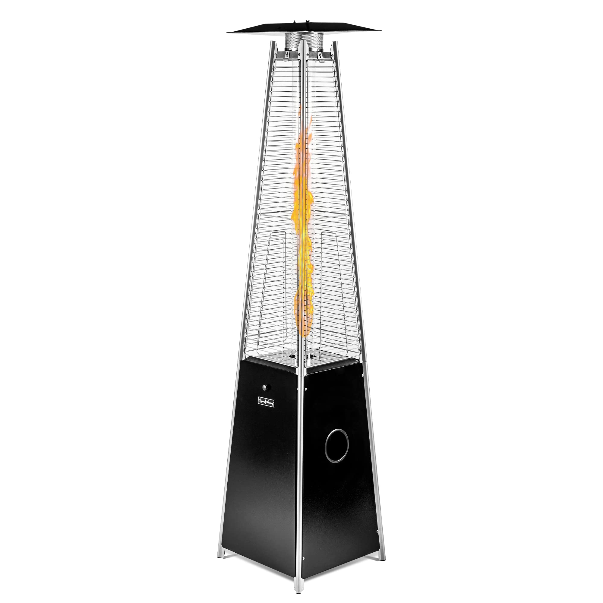 LEGACY HEATING 40,000 BTU Outdoor Propane Patio Heater with Reflector Shield & Wheels - Commercial & Residential Use for Garden, Porch, Deck, Party | Perfect for Outdoor Dining, Backyard Gatherings & Cold Weather Comfort