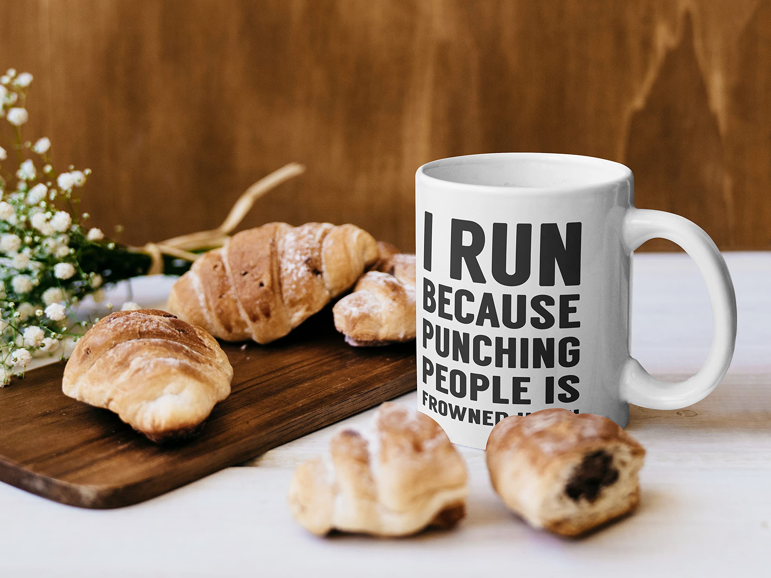 Funny Triathlon Runner Mug - 11oz Ceramic Coffee Cup for Runners | Half Marathon Gift for Women & Men | Dishwasher Safe | Perfect for Birthday, Christmas & Congratulations | Great for Post-Race Celebrations & Office Use