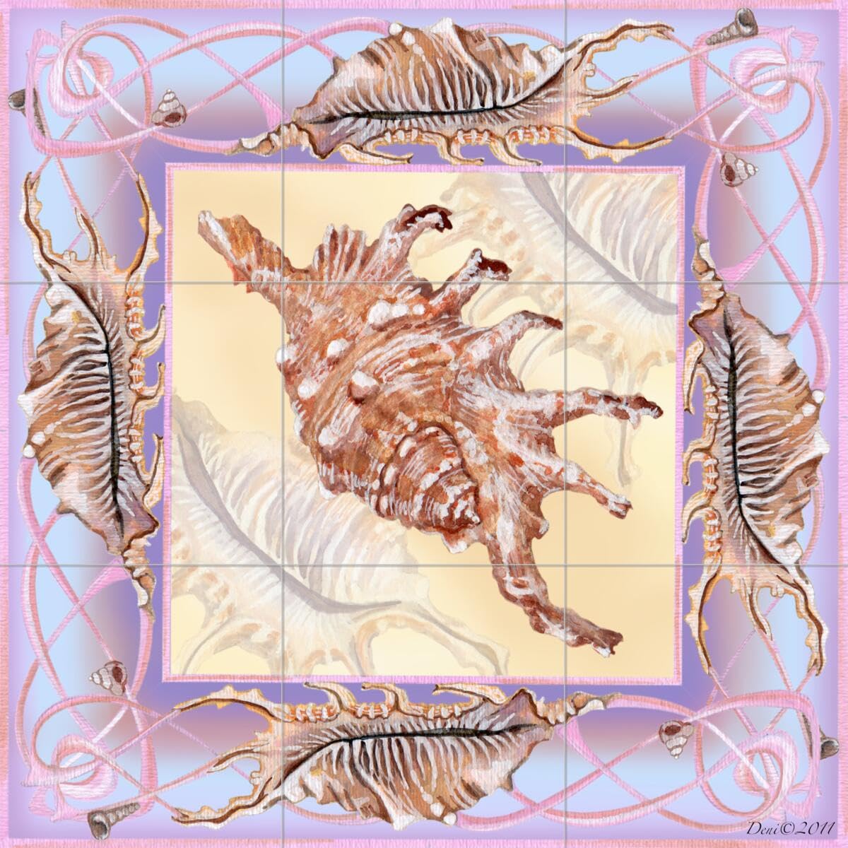 Denise Freeman Ceramic Backsplash Tile - 10