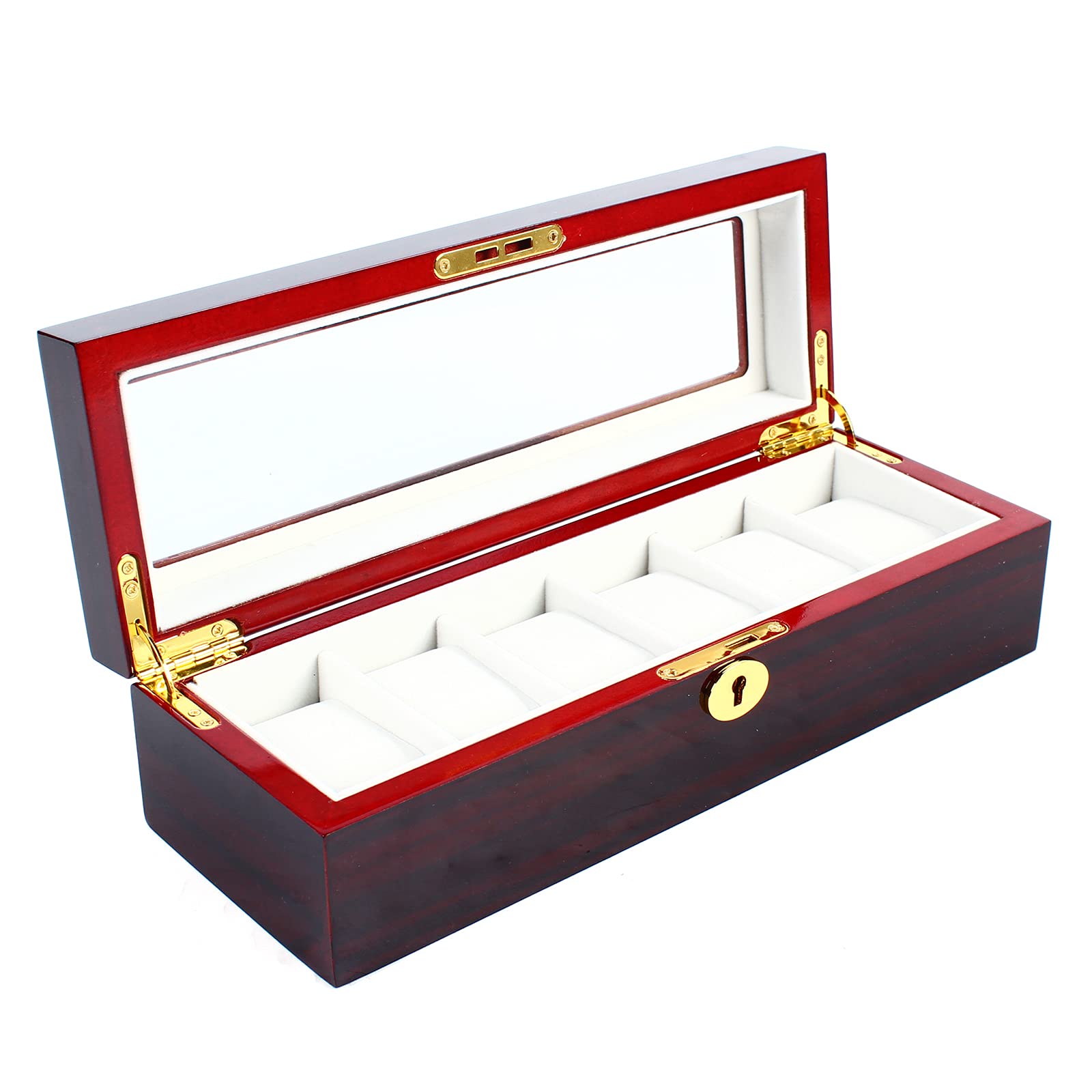 DNYSYSJ 6-Slot Watch Box with Lock - 12.8