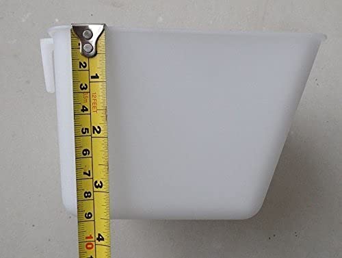 1/2 Gallon (64 fl oz) White Hanging Chicken Water Cups - Durable Feed & Water Cage Cups for Poultry, Gamefowl, Quail, Pheasant (Pack of 120) - Perfect for Coops, Farms & Backyard Bird Keeping
