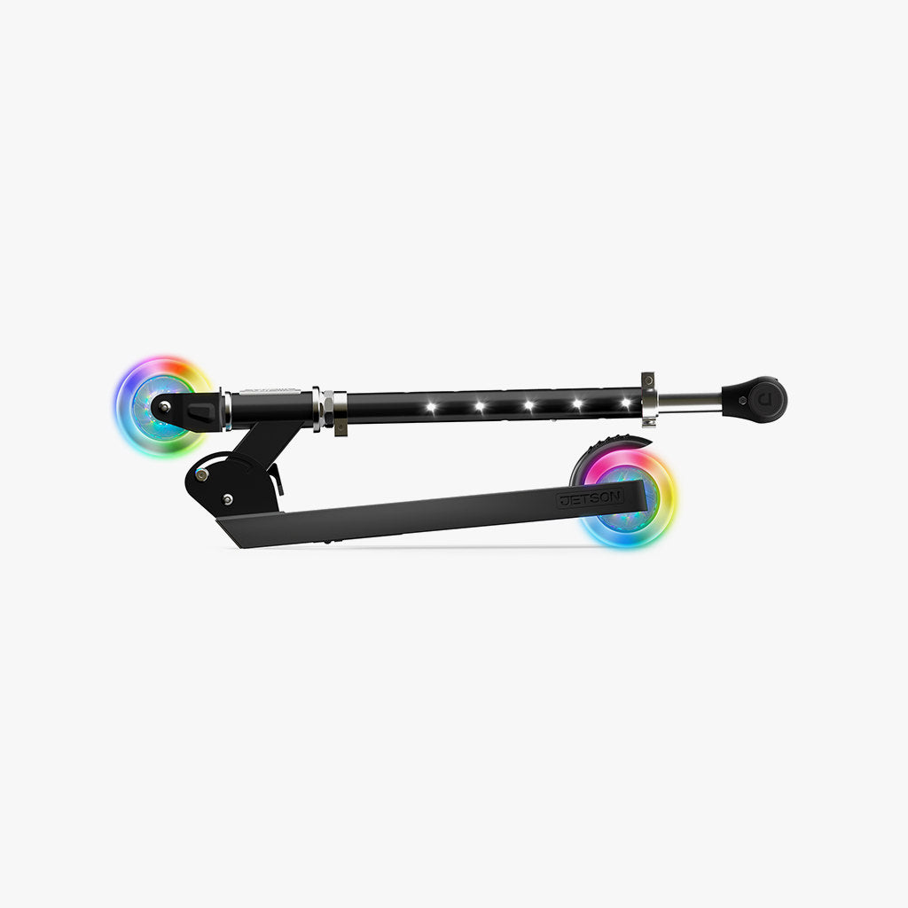 Moonbeam Deluxe LED Light Up Kick Scooter for Kids - 3 Wheel Adjustable Height, Smooth Ride for Boys & Girls - Perfect for Commuting, School, Park & Outdoor Fun
