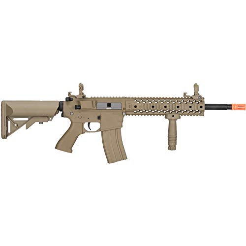 Lancer Tactical M4 Gen 2 EVO AEG Airsoft Rifle - Low FPS 350, Tan Color | Perfect for CQB, Indoor Airsoft Games & Tactical Training