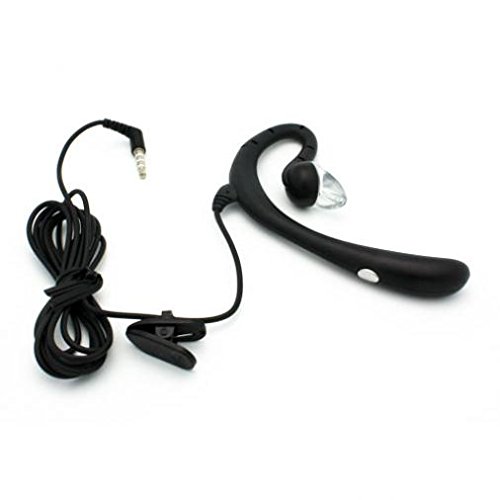 **Wired Mono Headset with Microphone - 3.5mm Single Earbud Over-The-Ear Headphone for ZTE Blade Vantage 2 - Hands-Free Calling, Gaming & Office Use**