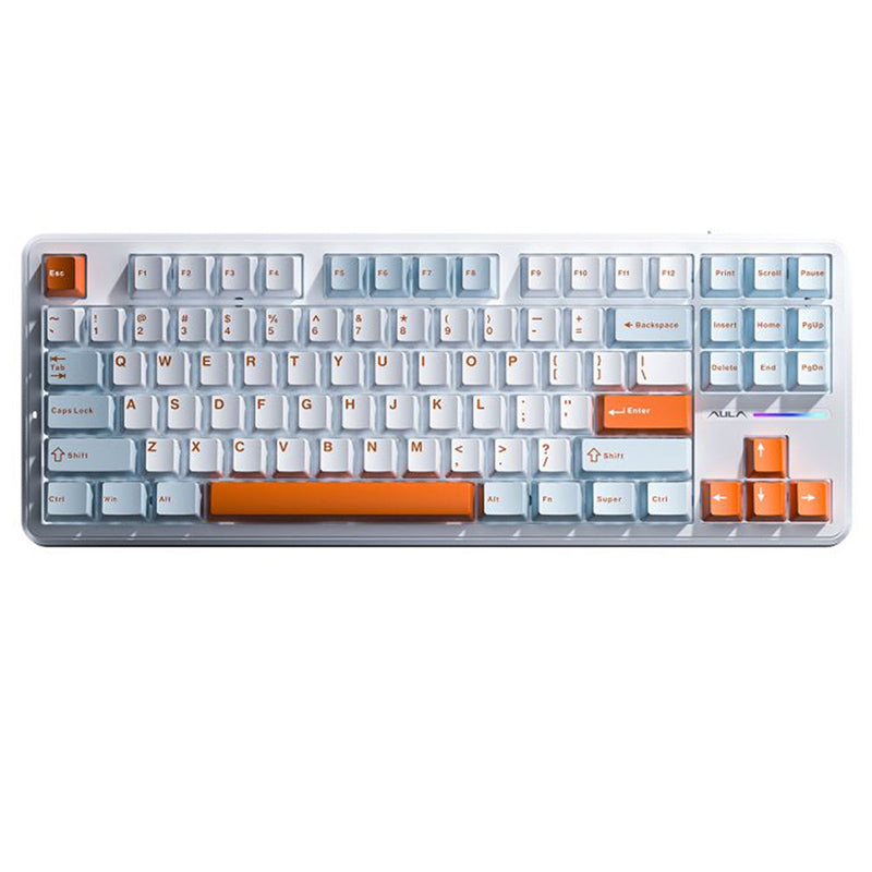AULA F87 TKL Gaming Mechanical Keyboard - Hot Swappable Gasket Mount, RGB Backlit, 87 Keys Compact Design for PC & Mac - Perfect for Esports, Typing & Office Work