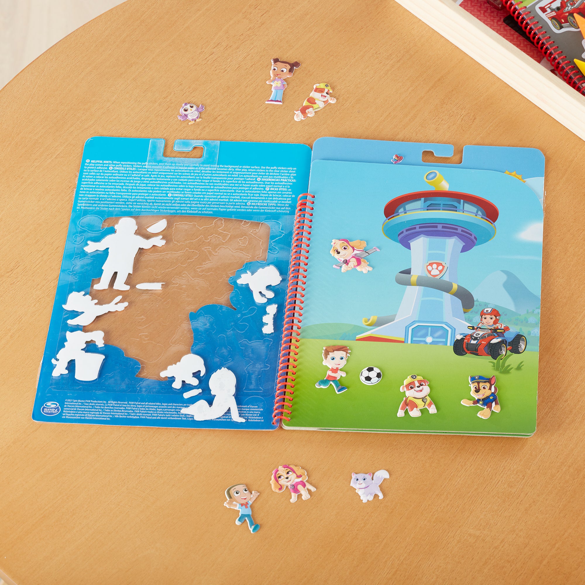 PAW Patrol Reusable Puffy Stickers for Kids - Adventure Bay Sticker Set - Perfect for Scrapbooking, School Projects & Kids Room Decor