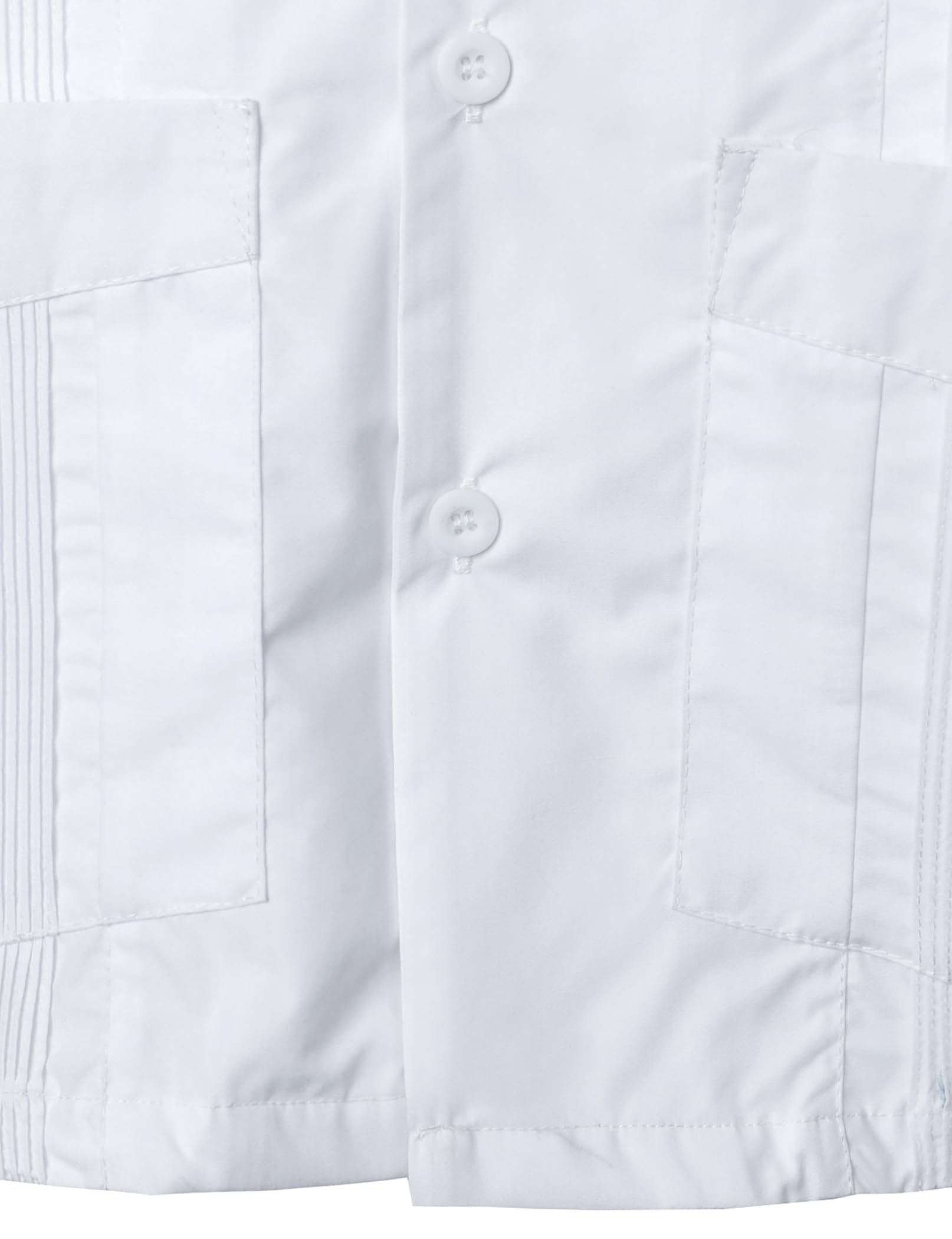 VATPAVE Men's Embroidered Cuban Guayabera Shirts - Casual Short Sleeve Button Down Shirt for Summer, Beach, and Tropical Vacations - Lightweight Breathable Linen Blend Fabric for Warm Weather