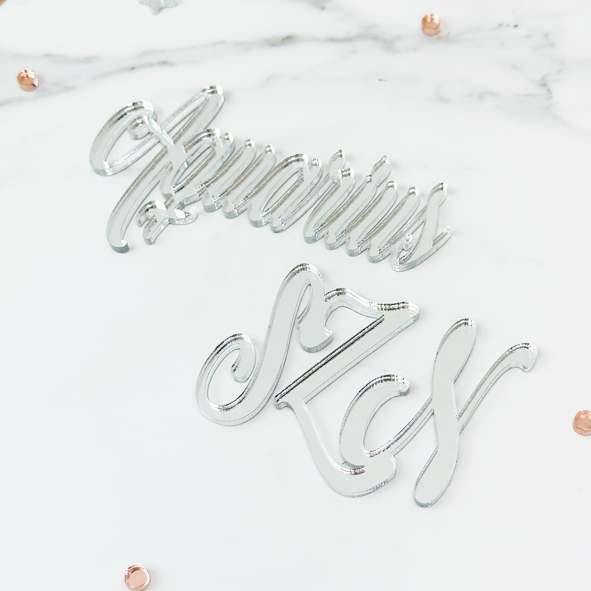 Custom Zodiac Sign & Personalized Acrylic Cake Topper | Wedding, Baby Shower & Birthday Cake Decoration | Elegant Cake Name Plaque with Letters for Party Dessert Display